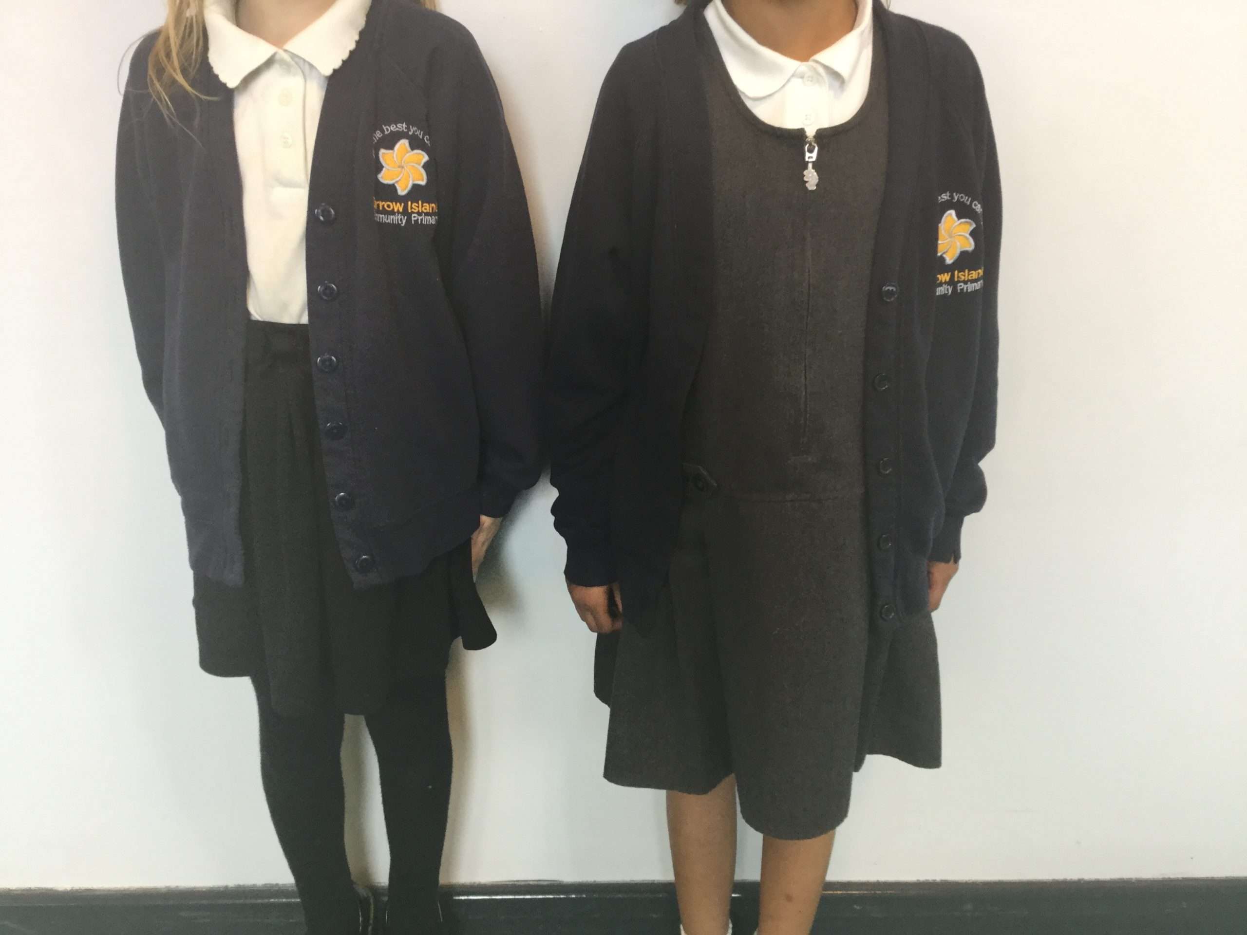 Girls Dockers School Uniform Jumper Dress Khaki & Navy Size 4-16 